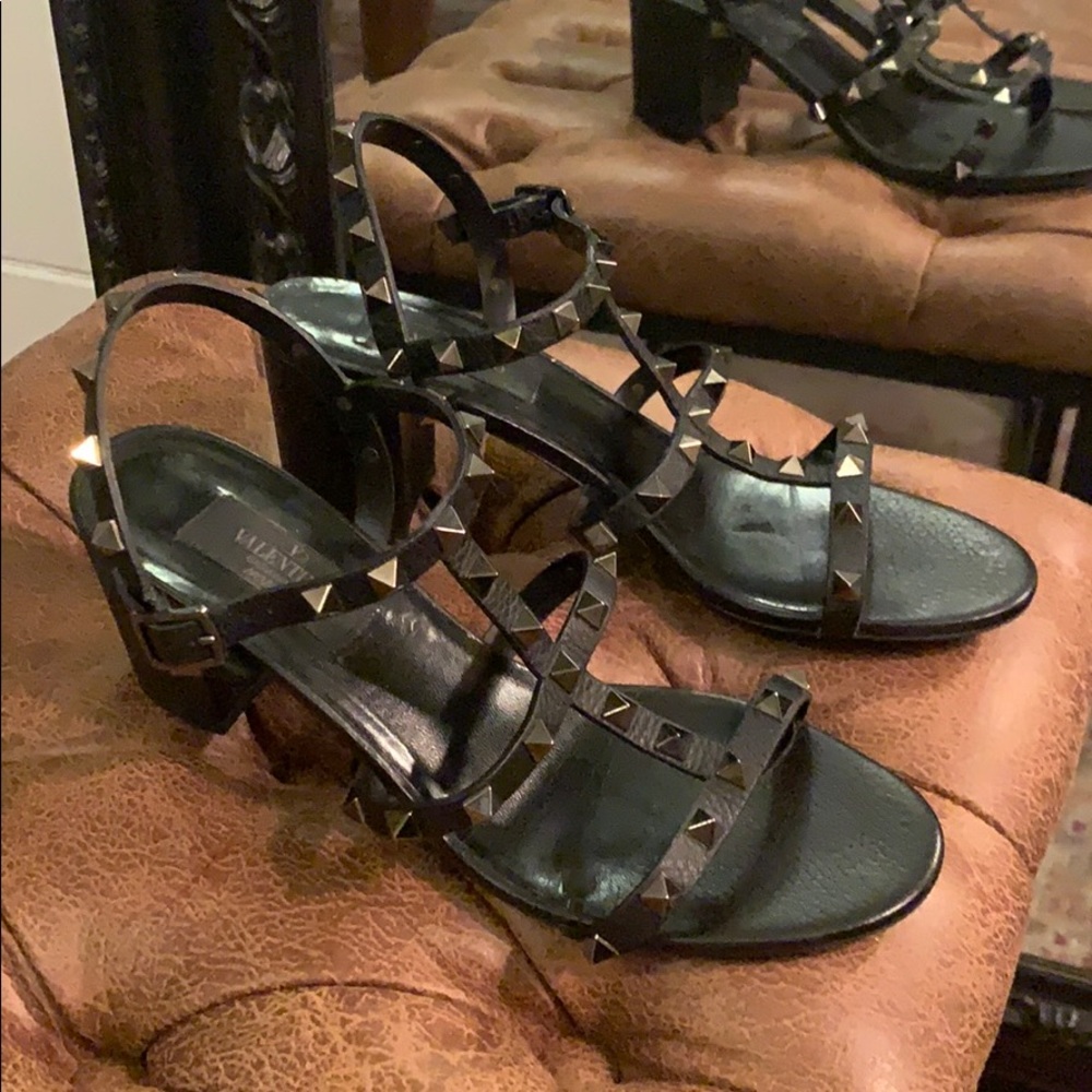 Valentino rockstud - Noir city heels